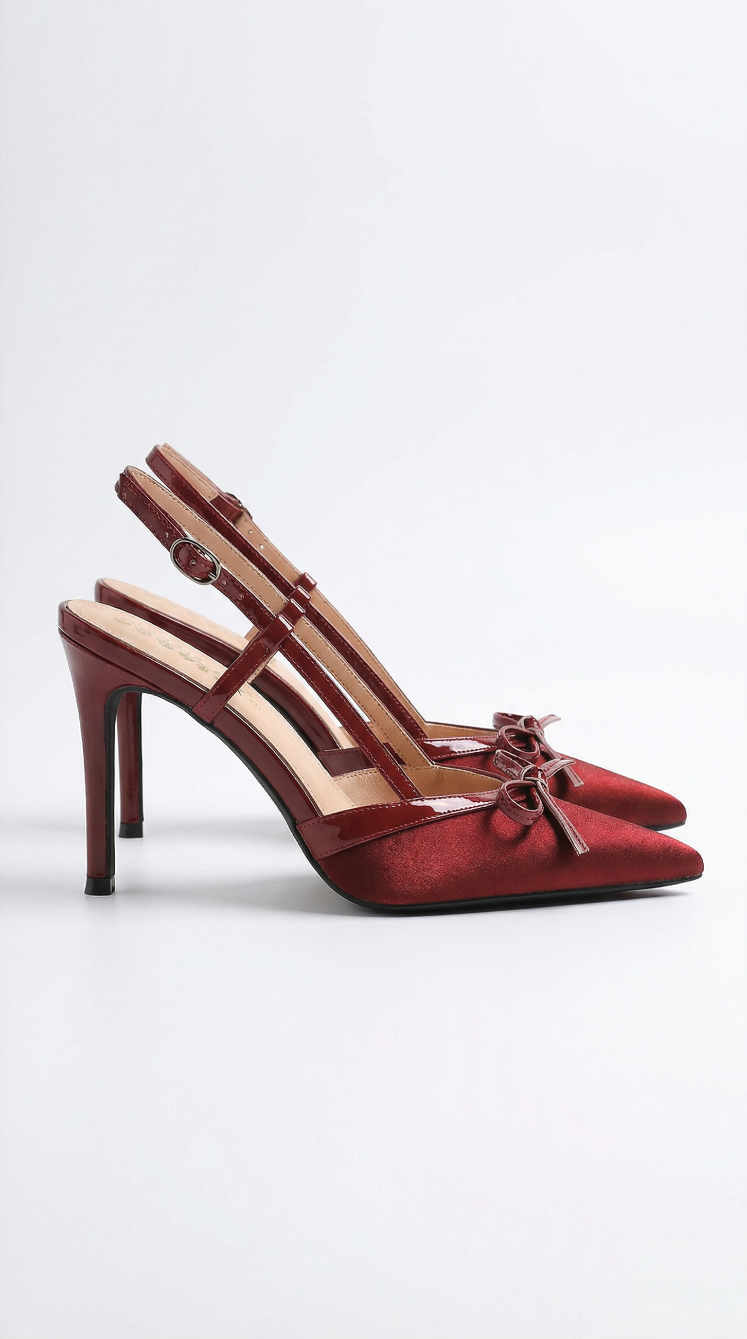 Slingback-Pumps Damen mit Stilettoabsatz und Schleifendetails – Mirabeau