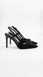 Slingback-Pumps Damen mit Stilettoabsatz und Schleifendetails – Mirabeau