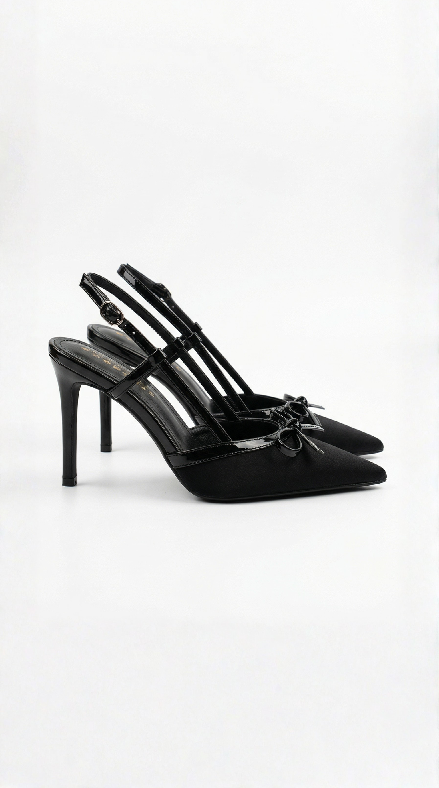 Slingback-Pumps Damen mit Stilettoabsatz und Schleifendetails – Mirabeau