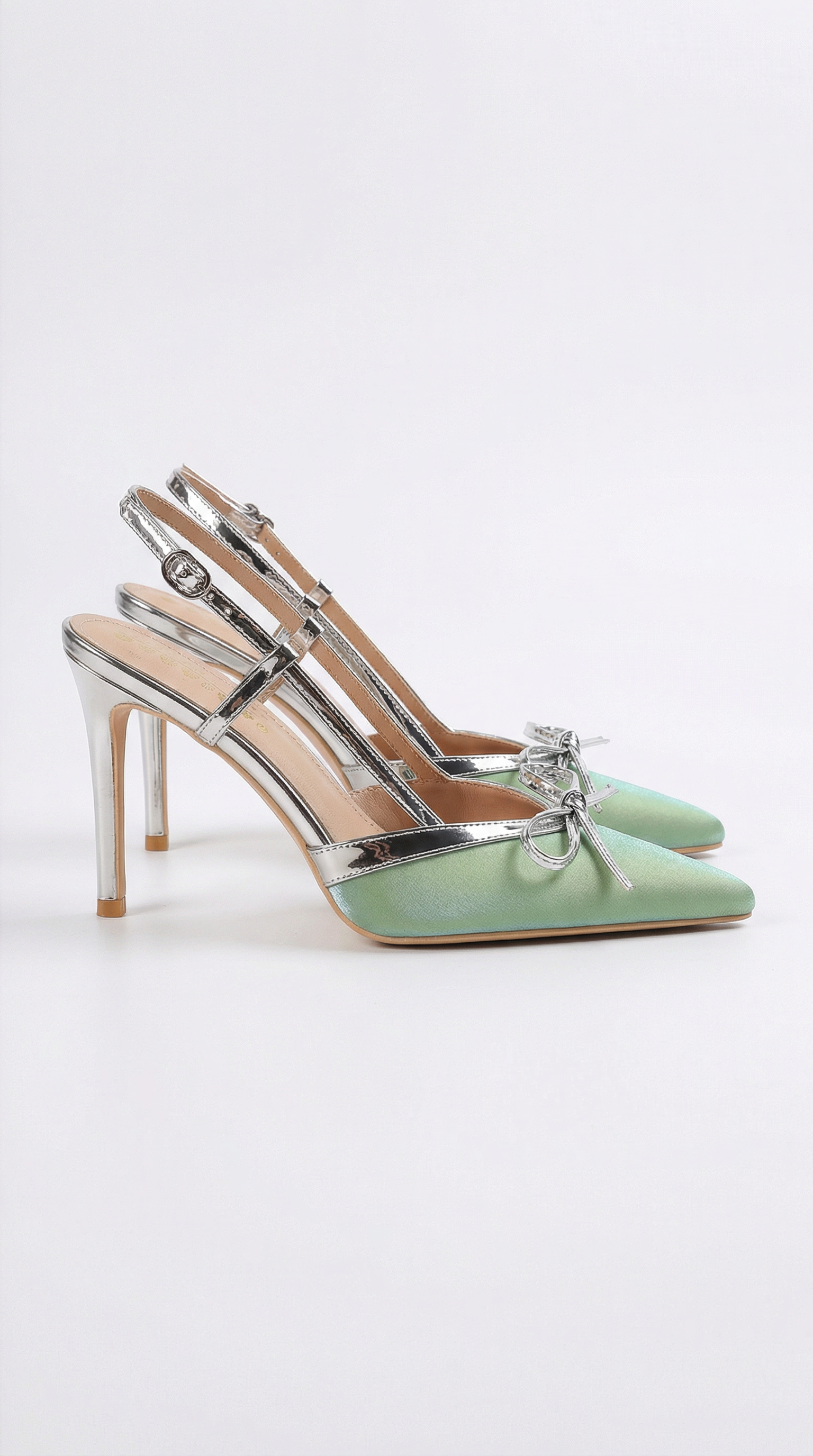 Slingback-Pumps Damen mit Stilettoabsatz und Schleifendetails – Mirabeau