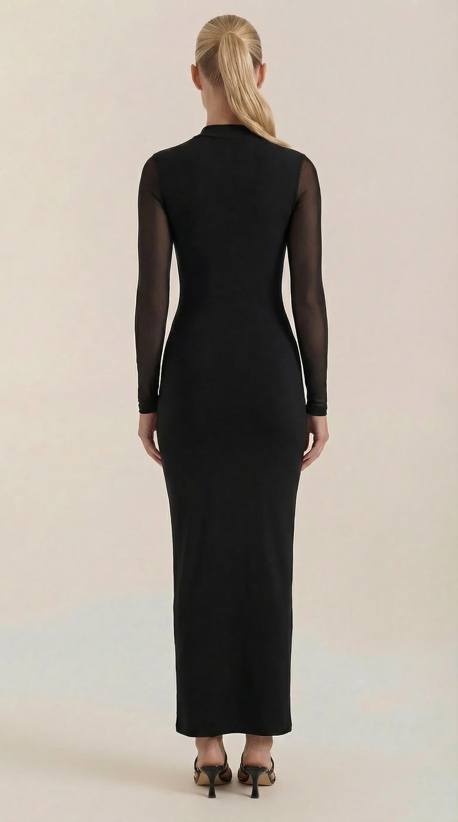 Maxikleid Damen mit gerafftem Schnitt und schmeichelhafter Taillierung – Evelyne