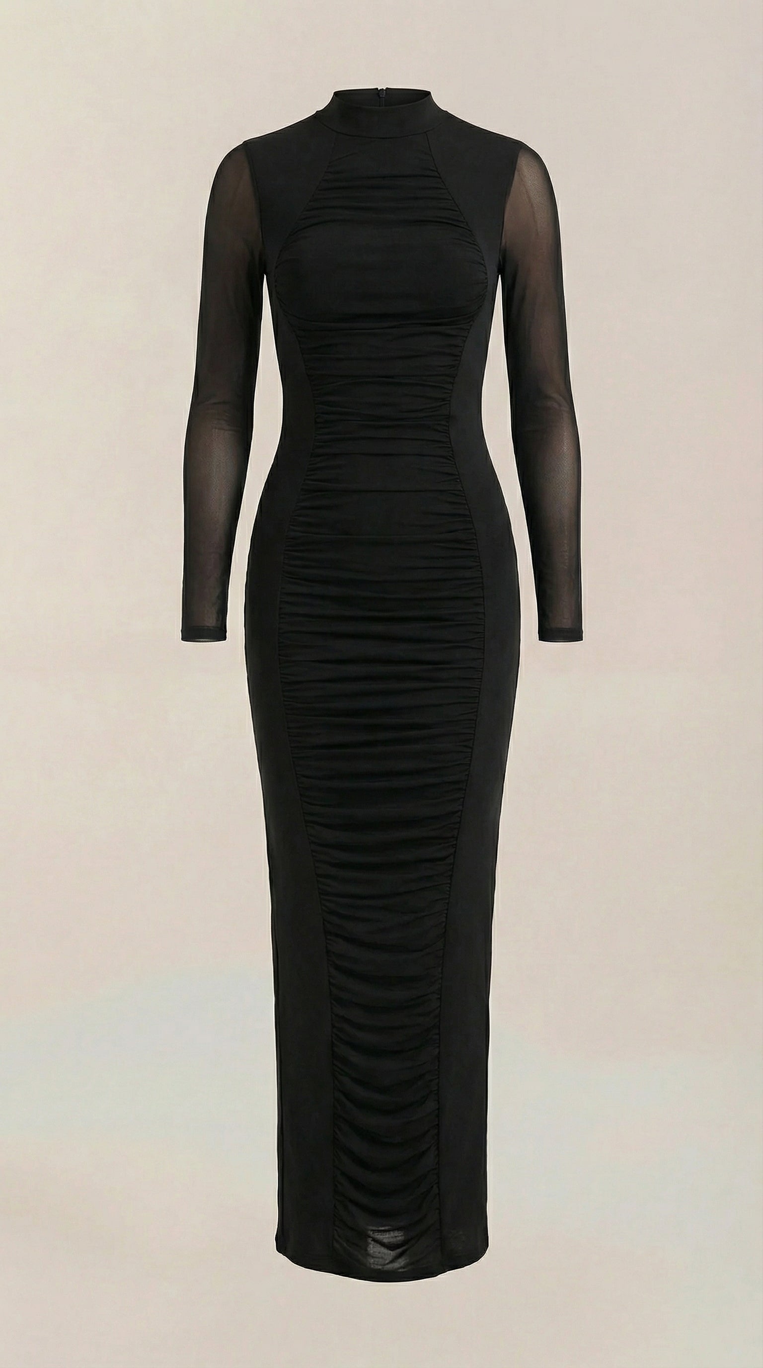 Maxikleid Damen mit gerafftem Schnitt und schmeichelhafter Taillierung – Evelyne