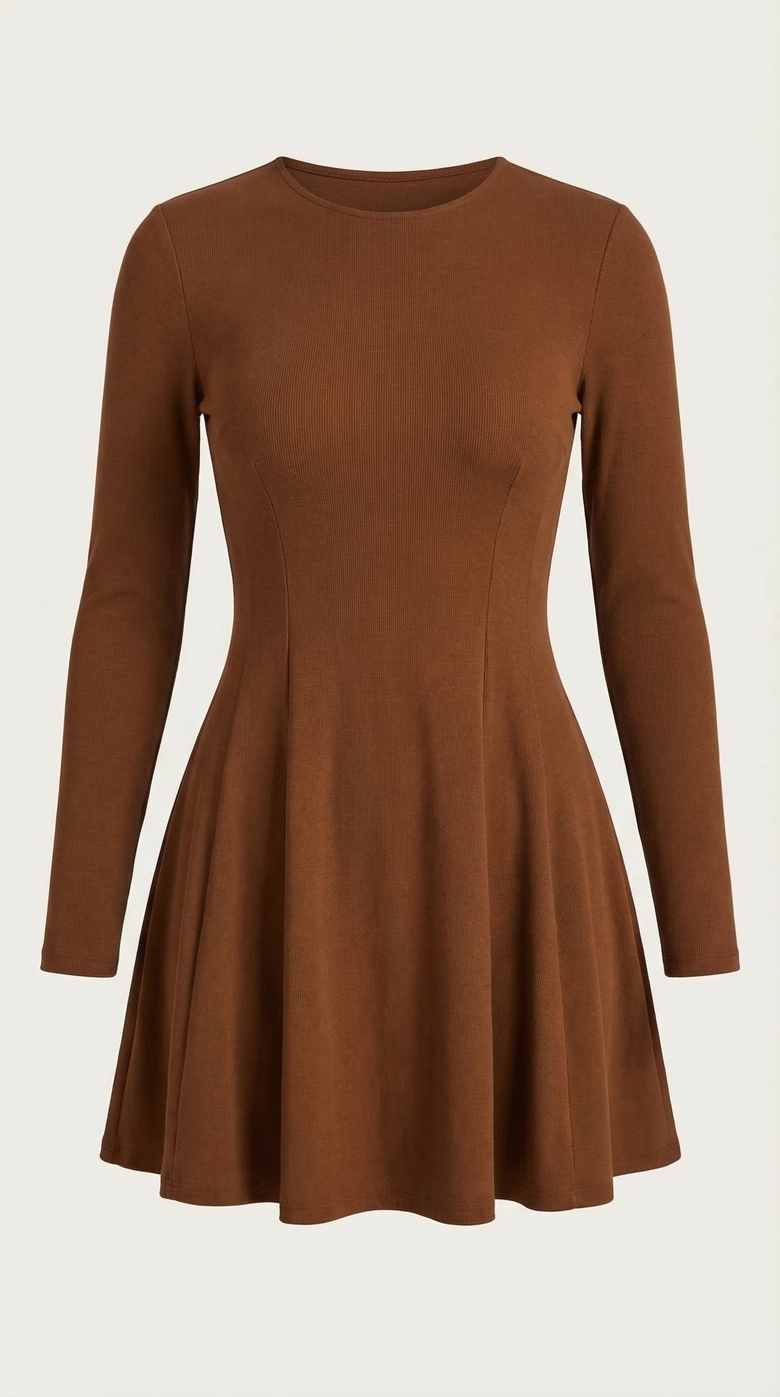 Minikleid Damen mit tailliertem Oberteil und Langärmeln – Pascaline