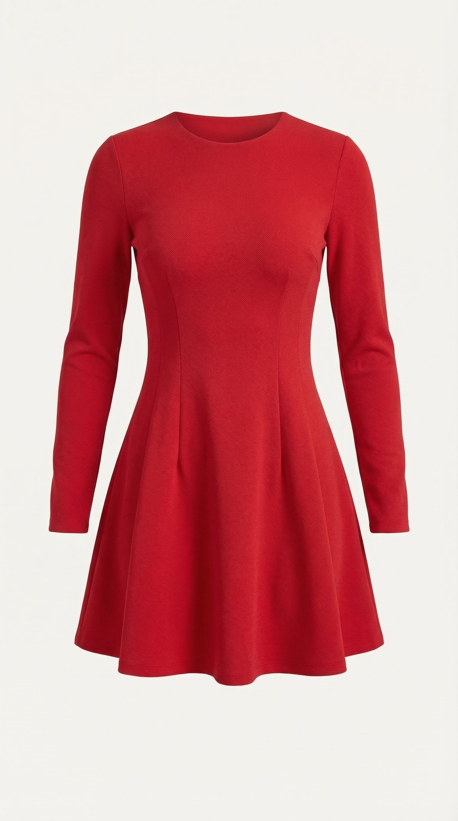 Minikleid Damen mit tailliertem Oberteil und Langärmeln – Pascaline