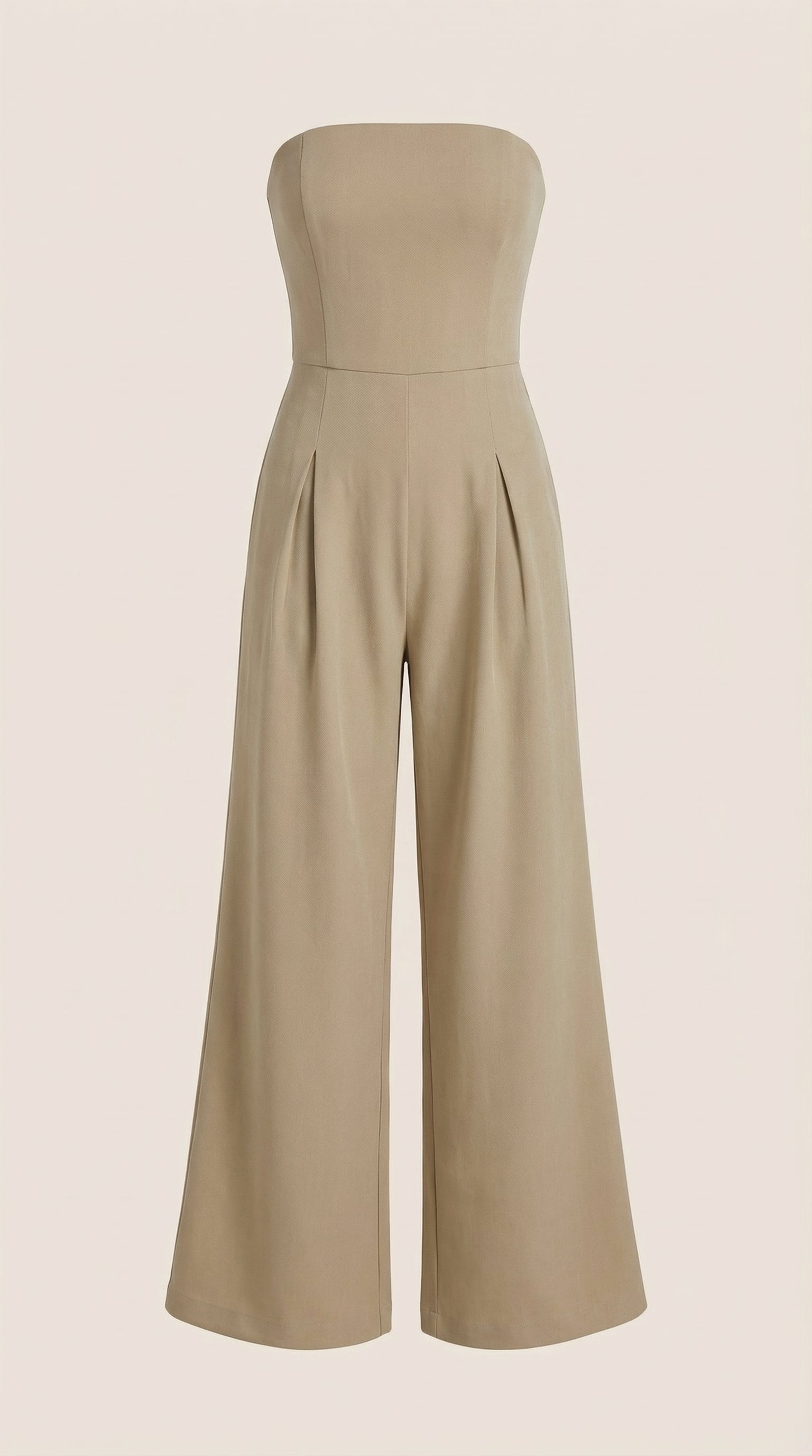 Jumpsuit Damen mit Bandeau-Ausschnitt und ausgestelltem Hosenbein – Vivienne