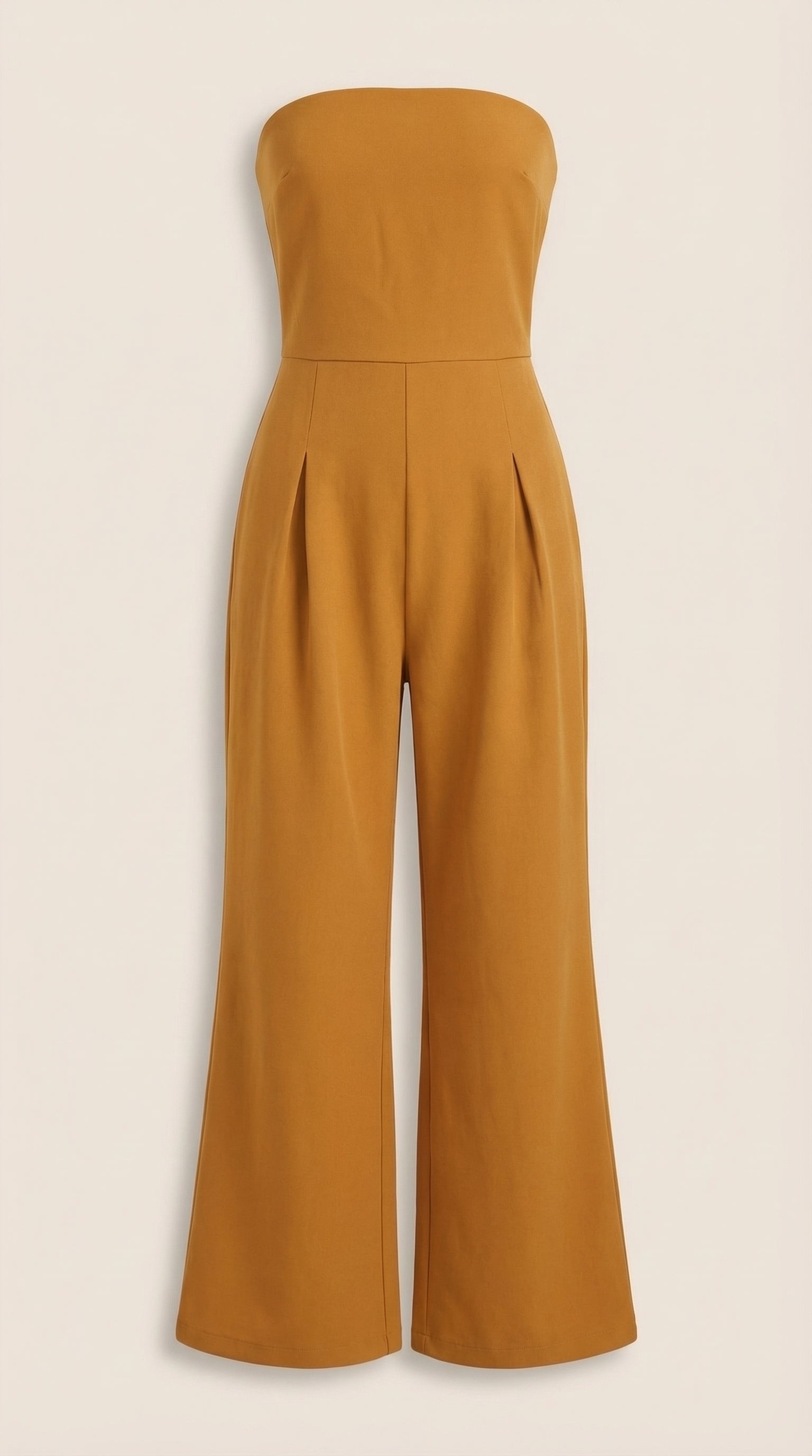 Jumpsuit Damen mit Bandeau-Ausschnitt und ausgestelltem Hosenbein – Vivienne