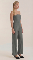 Jumpsuit Damen mit Bandeau-Ausschnitt und ausgestelltem Hosenbein – Vivienne