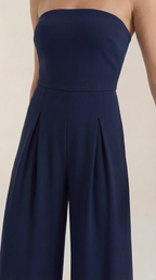 Jumpsuit Damen mit Bandeau-Ausschnitt und ausgestelltem Hosenbein – Vivienne
