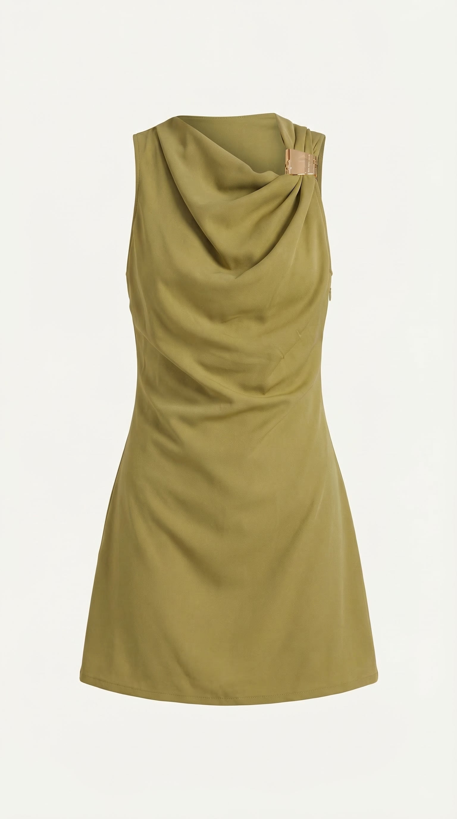 Minikleid Damen mit Wasserfallausschnitt und fließendem Schnitt – Thérèse