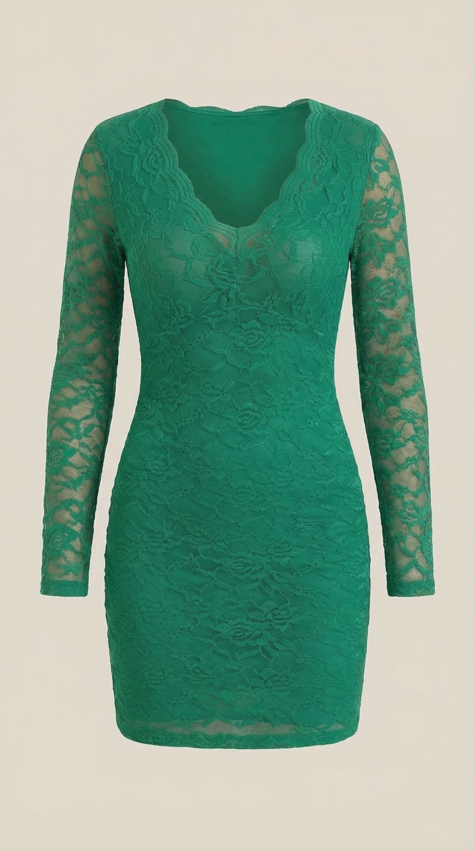 Minikleid Damen mit Spitze und körperbetonntem Bodycon-Schnitt – Béatrice