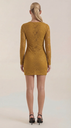 Minikleid Damen mit Spitze und körperbetonntem Bodycon-Schnitt – Béatrice