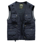 Anglerweste Herren mit Multi-Pocket und Mesh-Futter – Massimo