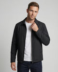 Herrenjacke mit Hemdjacken-Kragen und Karofutter – Raffaele