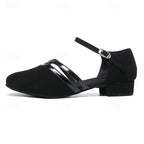 Tanzschuhe Damen mit Knöchelriemen und Lackoptik-Details – Isadora