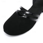 Tanzschuhe Damen mit Knöchelriemen und Lackoptik-Details – Isadora